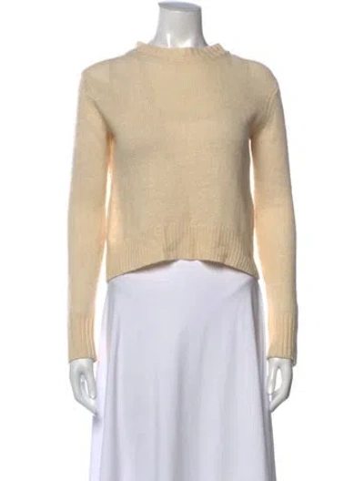 Pre-owned Derek Lam 10 Crosby Linen Crew Neck Sweater In Neutrals