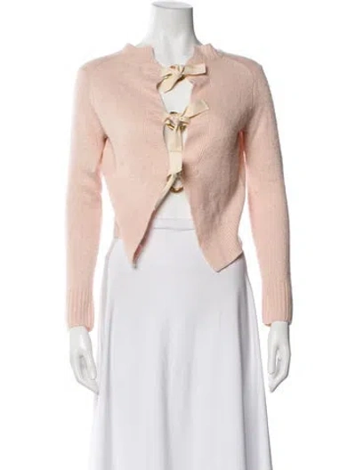 Pre-owned Derek Lam 10 Crosby Linen Crew Neck Sweater In Pink