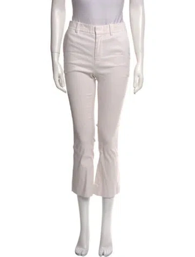 Pre-owned Derek Lam 10 Crosby Linen Straight Leg Pants In Neutral