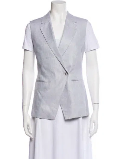 Pre-owned Derek Lam 10 Crosby Linen Vest W/ Tags In Neutral