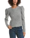 Derek Lam 10 Crosby Locken Puff Sleeve Alpaca & Wool-blend Sweater In Gray