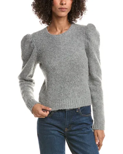 Derek Lam 10 Crosby Locken Puff Sleeve Alpaca & Wool-blend Sweater In Gray