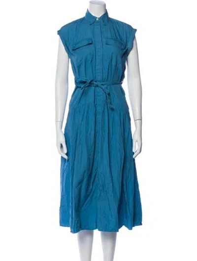 Pre-owned Derek Lam 10 Crosby Long Dress In Blue