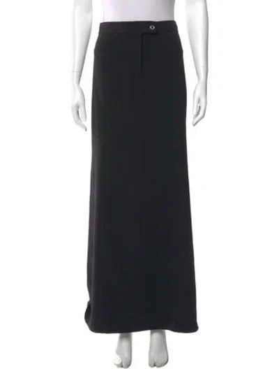Pre-owned Derek Lam 10 Crosby Long Skirt In Black
