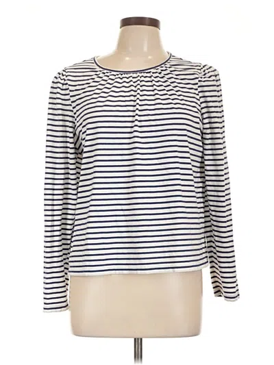 Pre-owned Derek Lam 10 Crosby Long Sleeve Henley Shirt In White