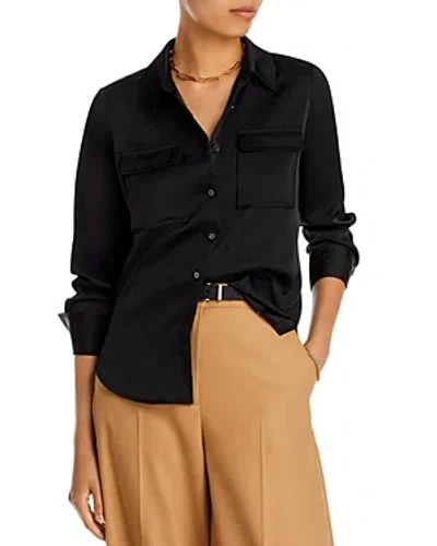 Derek Lam 10 Crosby Lorena Button Down Shirt In Black