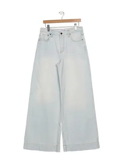 Pre-owned Derek Lam 10 Crosby Low-rise Wide Leg Jeans In Blue