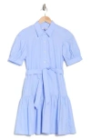Derek Lam 10 Crosby Luma Cotton A-line Shirtdress In Powder Blue