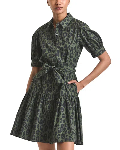 Derek Lam 10 Crosby Luma Shirt Dress In Green