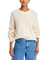 Derek Lam 10 Crosby Lyon Mixed Media Sweater In Ecru/lilac Multi