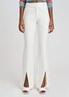 DEREK LAM 10 CROSBY MAEVE FRONT SLIT TROUSERS IN SOFT WHITE