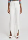 Derek Lam 10 Crosby Maeve Flared Split Hem Trousers In White