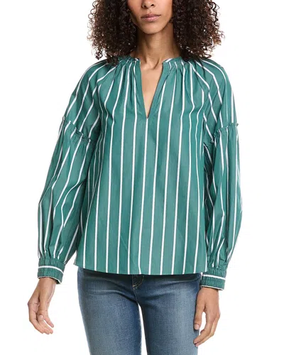 Derek Lam 10 Crosby Malorie Top In Sagebush Green