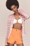 Derek Lam 10 Crosby Mariana Reversible Stripe Wool Blend Cardigan In Multicolor