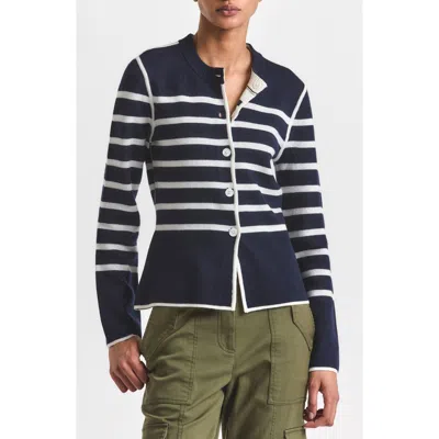 Derek Lam 10 Crosby Mariana Reversible Button-up Sweater In Multi