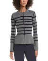 Derek Lam 10 Crosby Mariana Reversible Button-up Wool-blend Sweater In Gray