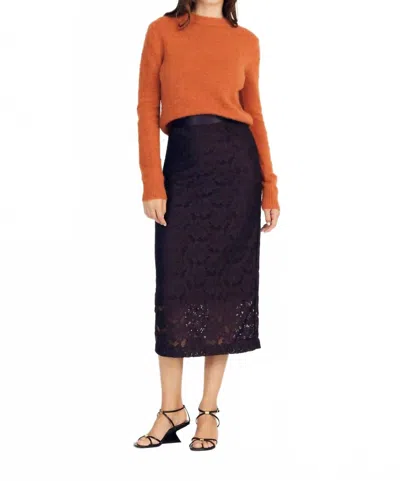 Derek Lam 10 Crosby Marjorie Pencil Skirt In Aubergine