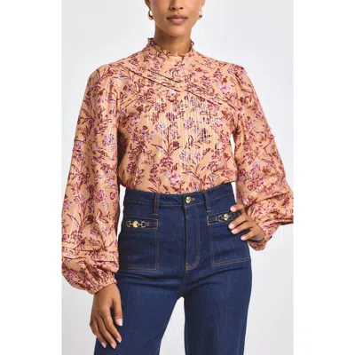Derek Lam 10 Crosby Marlowe Metallic Top In Multi