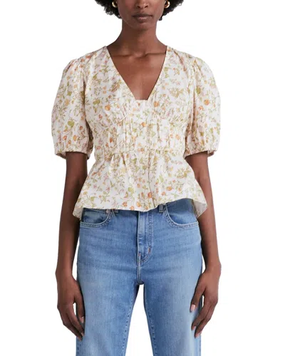 Derek Lam 10 Crosby Maureen Top In Cream Multi