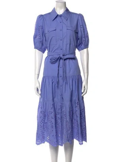 Pre-owned Derek Lam 10 Crosby Midi Length Dress In Blue
