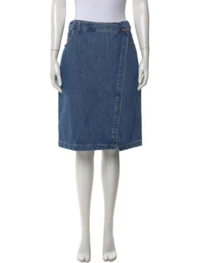Pre-owned Derek Lam 10 Crosby Midi Length Skirt In Blue