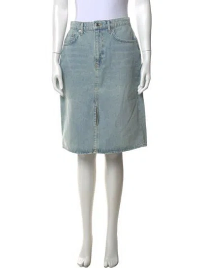 Pre-owned Derek Lam 10 Crosby Midi Length Skirt In Blue