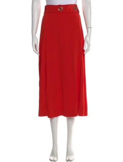 Pre-owned Derek Lam 10 Crosby Midi Length Skirt In Orange