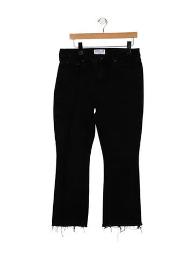 Pre-owned Derek Lam 10 Crosby Mid-rise Flared Jeans In Black