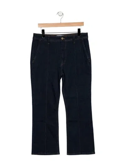 Pre-owned Derek Lam 10 Crosby Mid-rise Flared Jeans In Blue