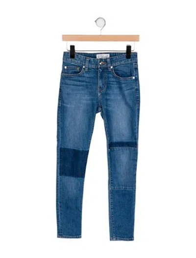 Pre-owned Derek Lam 10 Crosby Mid-rise Skinny Leg Jeans In Blue