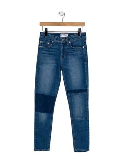 Pre-owned Derek Lam 10 Crosby Mid-rise Skinny Leg Jeans In Blue
