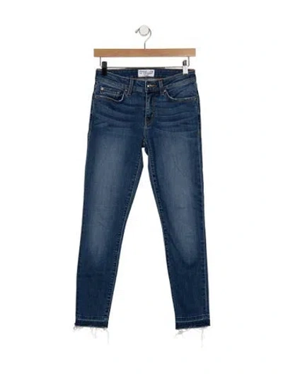 Pre-owned Derek Lam 10 Crosby Mid-rise Skinny Leg Jeans In Blue