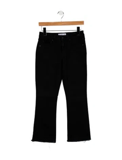 Pre-owned Derek Lam 10 Crosby Mid-rise Straight Leg Jeans In Black