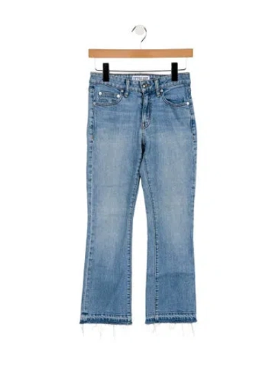 Pre-owned Derek Lam 10 Crosby Mid-rise Straight Leg Jeans In Blue