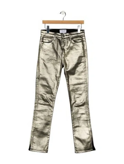 Pre-owned Derek Lam 10 Crosby Mid-rise Straight Leg Jeans In Multi
