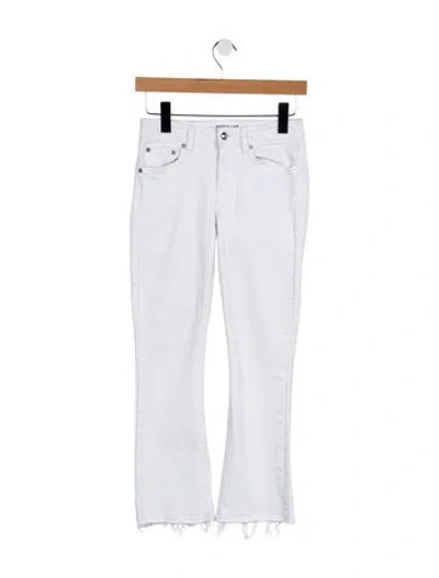 Pre-owned Derek Lam 10 Crosby Mid-rise Straight Leg Jeans In Neutral