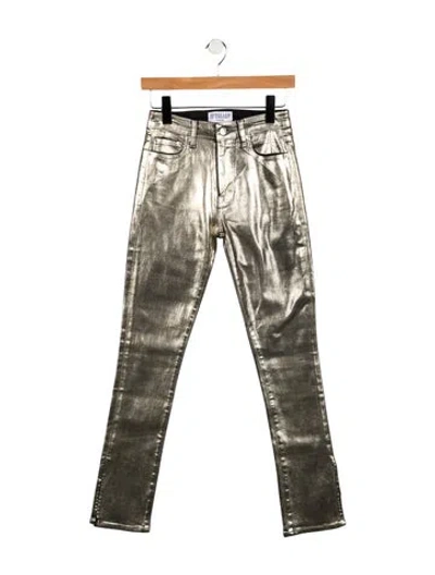 Pre-owned Derek Lam 10 Crosby Mid-rise Straight Leg Jeans W/ Tags In Gray