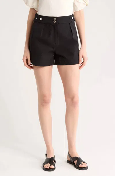 Derek Lam 10 Crosby Mika Stretch Cotton Shorts In Black