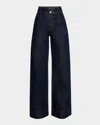 Derek Lam 10 Crosby Mille High Rise Wide-leg Jeans In Charme