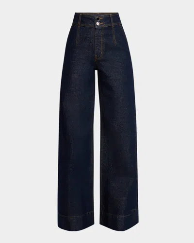 Derek Lam 10 Crosby Mille High Rise Wide-leg Jeans In Charme