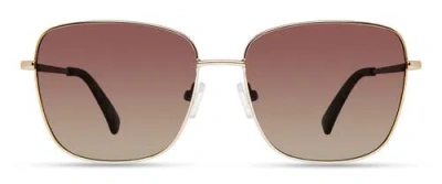 Derek Lam 10 Crosby Millie Sunglasses In Gold Brown