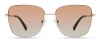 Derek Lam 10 Crosby Millie Sunglasses In Gold Orange