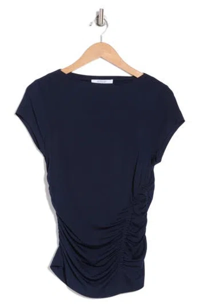 Derek Lam 10 Crosby Mima Ruched Top In Night Sky
