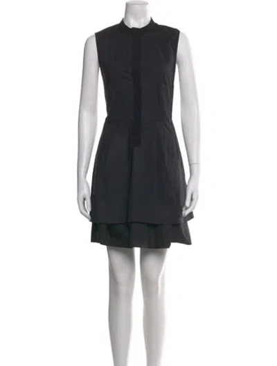 Pre-owned Derek Lam 10 Crosby Mini Dress In Black