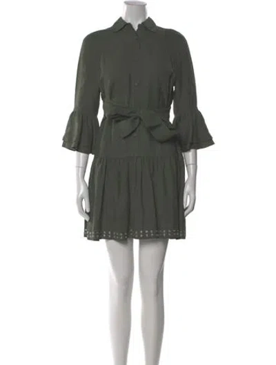Pre-owned Derek Lam 10 Crosby Mini Dress In Green