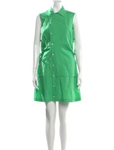 Pre-owned Derek Lam 10 Crosby Mini Dress In Green