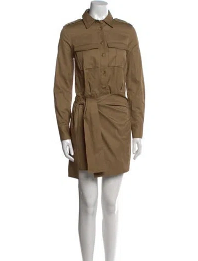 Pre-owned Derek Lam 10 Crosby Mini Dress W/ Tags In Brown