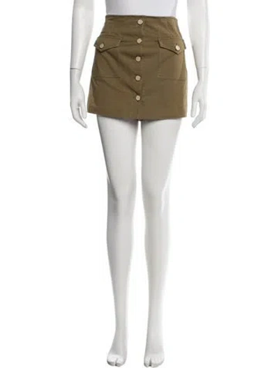 Pre-owned Derek Lam 10 Crosby Mini Shorts In Gold