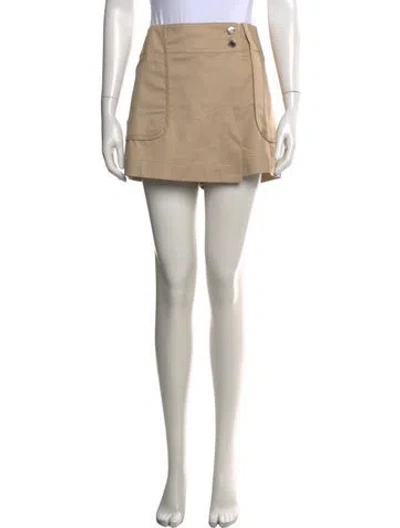 Pre-owned Derek Lam 10 Crosby Mini Shorts In Neutral