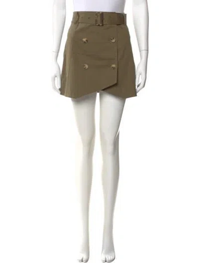 Pre-owned Derek Lam 10 Crosby Mini Skirt In Green